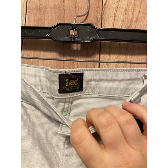 Lee Women's Cream Jeans 18M - Picture 3 of 5
